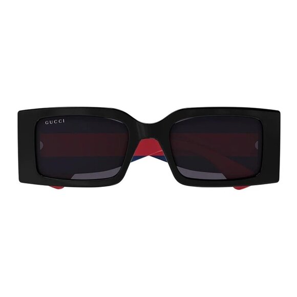 NEW GUCCI SUNGLASSES BLACK BLUE RED WOMEN EYEWEAR GUCCI GG1860 004 - Picture 3 of 4